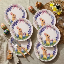 Hermia Juego de Platos de Postre Colourful de 6 Piezas Multicolor